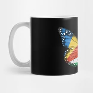 Seychellois Flag  Butterfly - Gift for Seychellois From Seychelles Mug